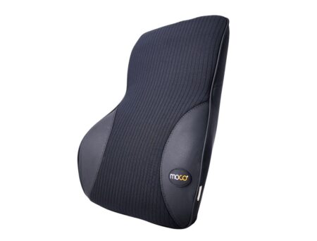 moco BC-01 Memory Foam Leatherette Back Cushion, 3x Comfort Suitable for Cars & Home Neck Support