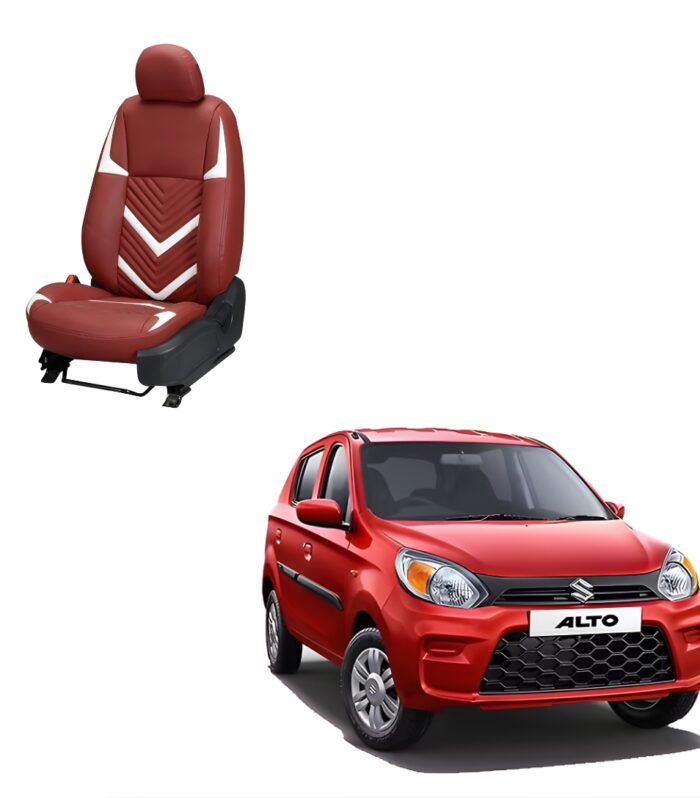 Maruti Suzuki Alto 800 Zig Zag Series 3D Custom Art Leather Car Seat Covers
