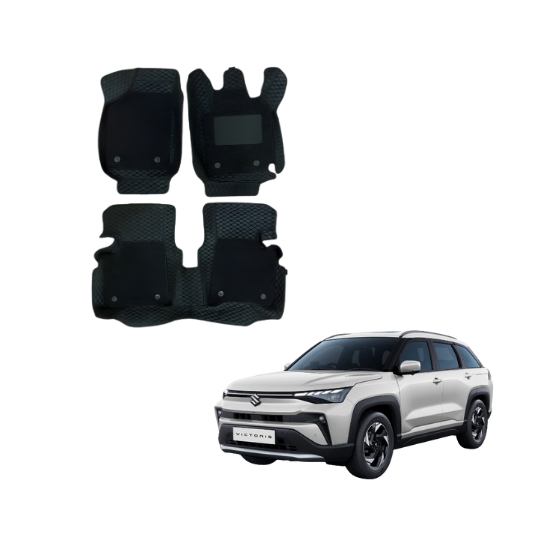 Black 7D Mats For Maruti Suzuki Victoris
