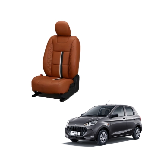 Maruti Suzuki Alto K10 Trace Series 3D Custom Nappa Leather Car Seat Covers