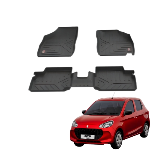 GFX Alto K10 2022 Onwards Lifelong Floor Mats With Set Of 3 Pieces