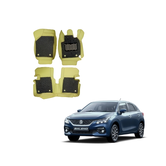 Maruti Suzuki Baleno Superior 7D Foot Mattress - Beige Colour