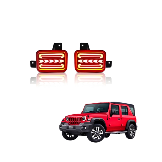 Mahindra Thar Roxx LED Reflector Lights (Arrow)