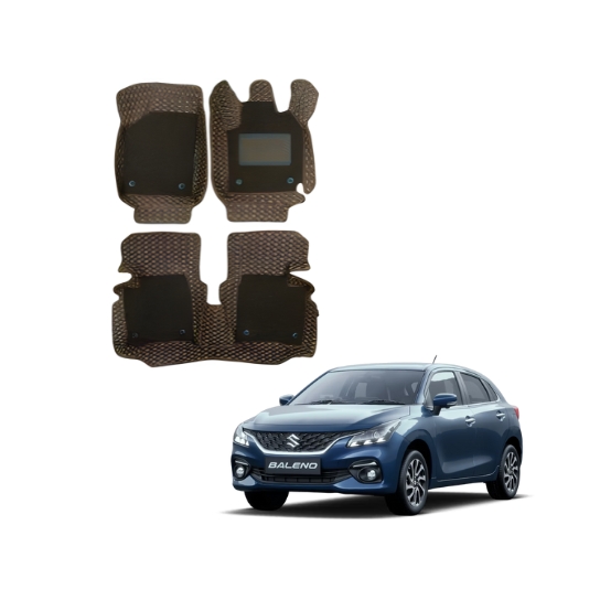 Maruti Suzuki Baleno Luxury Foot Mats Brown Colour