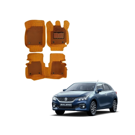 Maruti Suzuki Baleno Luxurious 7D Boot Mats Tan Colour