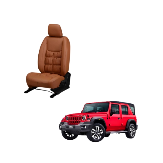 Mahindra Thar Comfort Series 3D Custom Stallion Car Seat Covers