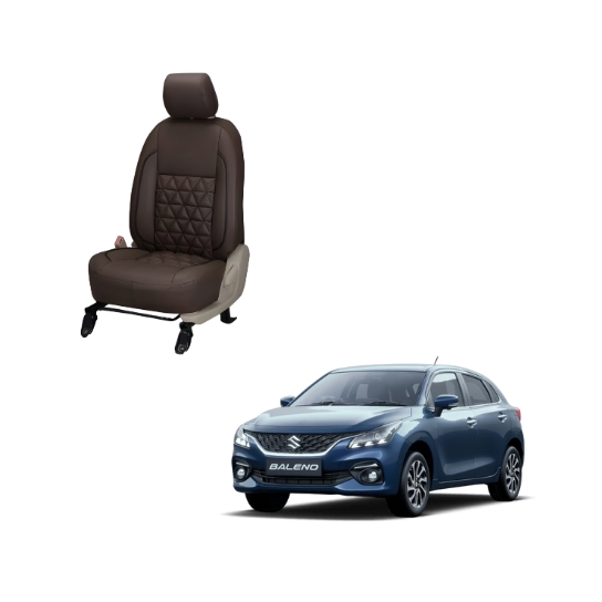 Maruti Suzuki New Baleno Diamond Series 3D Custom Nappa Leather Car Seat Covers