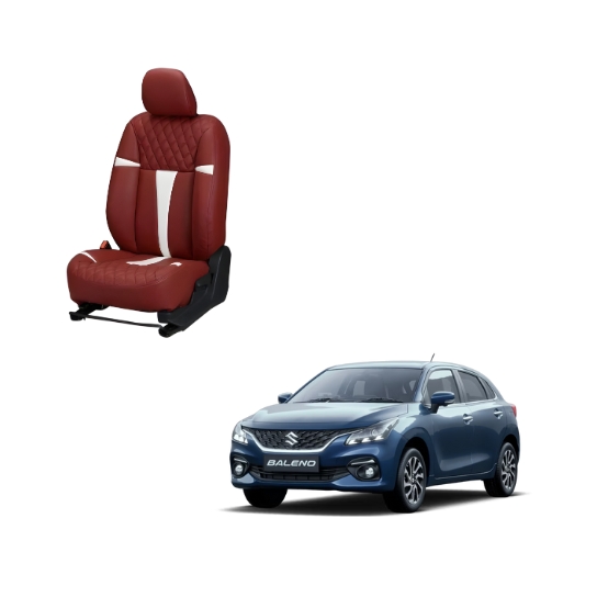 Maruti Suzuki Baleno Racing Series 3D Custom Art Leather Car Seat Covers